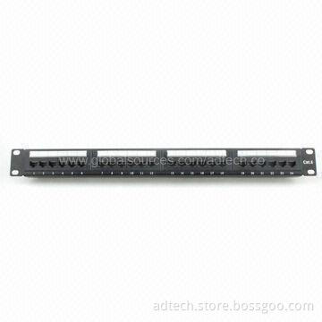 Patch Panel, Cat6 UTP, 24 Ports with Label Mark